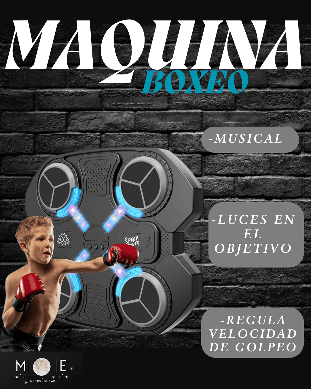 Maquina De Boxeo Musical Con Guantes