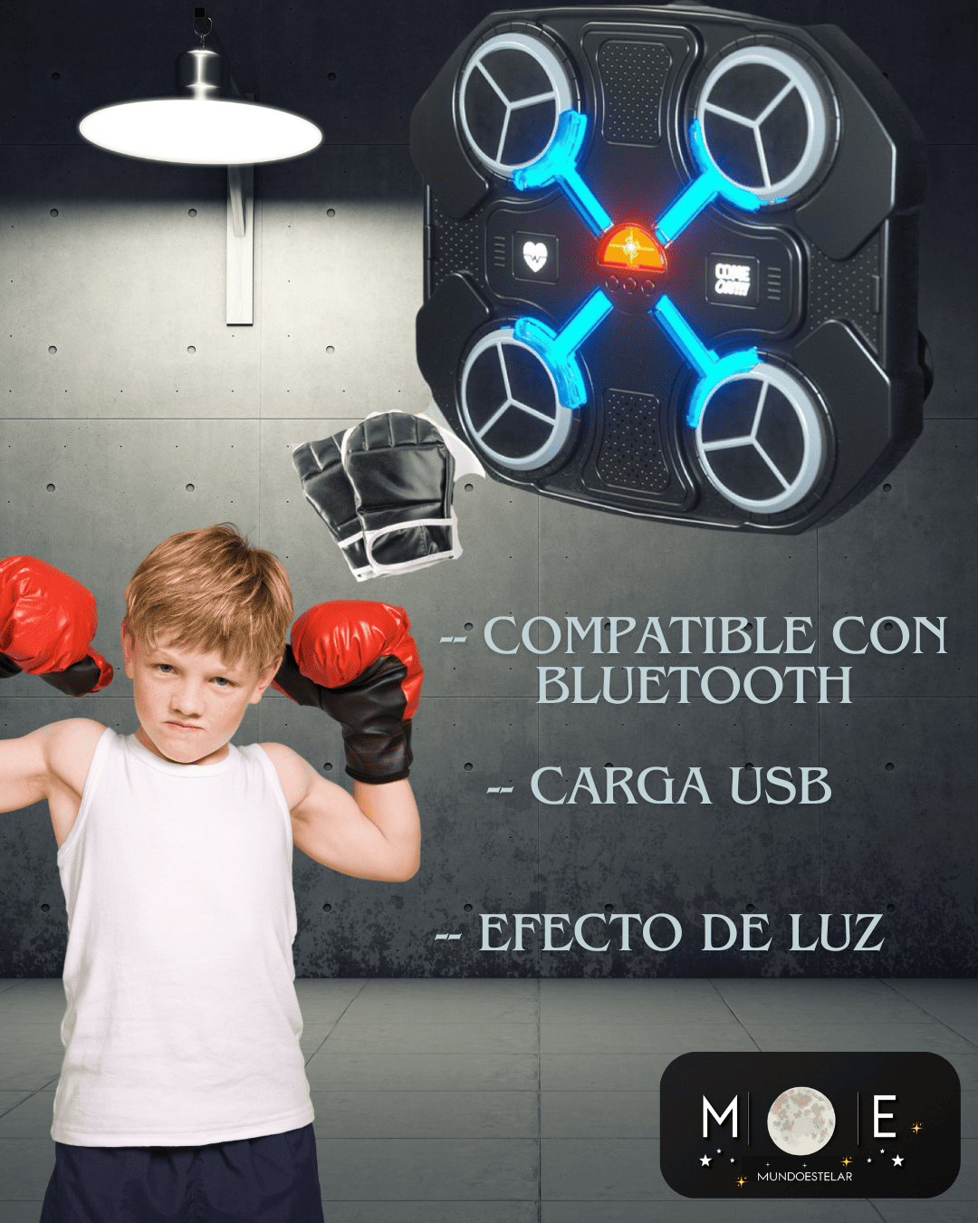 Maquina De Boxeo Musical Con Guantes