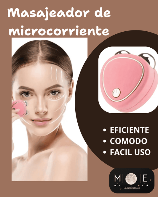 MASAJEADOR FACIAL CON MICROCORRIENTE