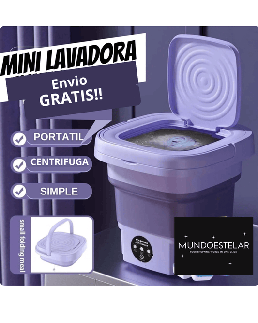 Mini Lavadora Plegable con Centrifugadora